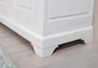Armoire 3 portes Anne-Lise ralise en Chne Massif de style Louis Philippe Finition Ivoire