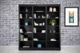 Bibliothque contemporaine Loc ralise en chne massif compose de 3 modules