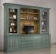 Bibliothque 2 corps  ralise en Chne Massif de style Directoire Finition VERT ANTIK