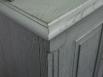 Bibliothque 2 corps  ralise en Chne Massif de style Directoire Finition VERT ANTIK