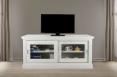 Meubles TV Alain 2 portes coulissantes en chne de style Directoire