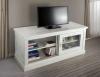 Meubles TV Alain 2 portes coulissantes en chne de style Directoire