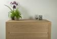 Commode 4 tiroirs Ricardo ralise en Chne Massif de style Contemporain Finition Chne Bross 