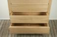 Commode 4 tiroirs Ricardo ralise en Chne Massif de style Contemporain Finition Chne Bross 
