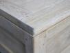 Table basse ralise en Chne Massif Ligne Contemporaine Finition Chne Bross Blanchi 