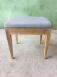 Tabouret de coiffeuse ou de table  crire ralis en chne massif