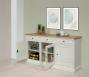 Buffet 3 portes 3 tiroirs Isaac, ralis en Chne massif de style Directoire Finition Bi-color 