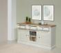 Buffet 3 portes 3 tiroirs Isaac, ralis en Chne massif de style Directoire Finition Bi-color 