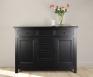 Petit buffet 2 portes 7 tiroirs Maxime ralis en Chne Massif de style Campagnard Finition Chne Bross