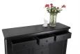 Petit buffet 2 portes 7 tiroirs Maxime ralis en Chne Massif de style Campagnard Finition Chne Bross