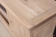 Meuble TV 16/9eme Julien ralis en Chne Massif de style Louis Philippe Finition Chne Bross Blanchi