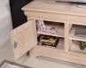 Meuble TV 16/9eme Julien ralis en Chne Massif de style Louis Philippe Finition Chne Bross Blanchi
