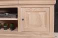 Meuble TV 16/9eme Julien ralis en Chne Massif de style Louis Philippe Finition Chne Bross Blanchi