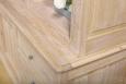 Bibliothque 2 corps Pierre, ralise en Chne Massif de style Louis Philippe LONGUEUR 240 cm Finition chne bross blanchi