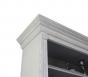 Bibliothque 2 corps Pierre, ralise en Chne Massif de style Louis Philippe LONGUEUR 240 cm Finition chne bross Ivoire