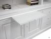 Bibliothque 2 corps Pierre, ralise en Chne Massif de style Louis Philippe LONGUEUR 240 cm Finition chne bross Ivoire