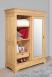 Armoire 2 portes Jean-Olivier ralise en Chne Massif de style Louis Philippe Portes coulissantes  Finition chne Bross