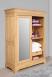 Armoire 2 portes Jean-Olivier ralise en Chne Massif de style Louis Philippe Portes coulissantes  Finition chne Bross