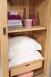 Armoire 2 portes Jean-Olivier ralise en Chne Massif de style Louis Philippe Portes coulissantes  Finition chne Bross