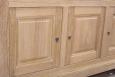 Buffet Hugo 3 portes 6 tiroirs, ralis en Chne Massif de style Louis Philippe Finition chne Bross Blanchi