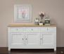 Buffet 3 portes Yann ralis en Chne Massif de style Campagnard 