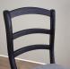 Chaise Jean-Lou en Chne massif de style Louis Philippe Finition chne bross Noir
