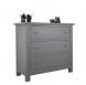 Commode 3 tiroirs Patrice, ralise en Chne Massif de stytle Campagnard FINITION BROSSE