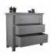 Commode 3 tiroirs Patrice, ralise en Chne Massif de stytle Campagnard FINITION BROSSE