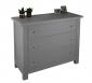 Commode 3 tiroirs Patrice, ralise en Chne Massif de stytle Campagnard FINITION BROSSE
