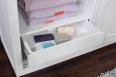 Armoire 2 portes coulissantes Julien, ralise en Chne de Ligne contemporaine Finition Chne Bross Ivoire