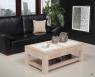 Table basse plateau cramique ralise en Chne Massif Ligne Contemporaine 