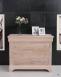 Commode 4 tiroirs Nicolas ralis en Chne Massif de style Louis Philippe Finition Chne Bross Blanchi