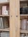 Bibliothque 2 corps 4 portes Jean-Manuel ralise en Chne Massif de style Louis Philippe 