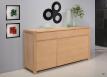 Buffet 3 portes Jean-Lin  ralis en Chne de Ligne contemporaine Finition chne Bross 