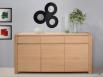 Buffet 3 portes Jean-Lin  ralis en Chne de Ligne contemporaine Finition chne Bross 