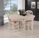 Table ronde Fabien ralise en Chne massif de style Louis Philippe Diamtre 120 cm + 2 allonges de 40 cm