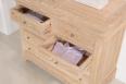 Commode 7 tiroirs Mathilde ralise en Chne Massif de style Louis Philippe