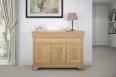 Buffet Hugo 3 portes 6 tiroirs, ralis en Chne Massif de style Louis Philippe