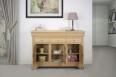 Buffet Hugo 3 portes 6 tiroirs, ralis en Chne Massif de style Louis Philippe
