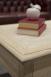 Table basse Pédro réalisée en Chêne de style Directoire Finition Chêne Brossé Blanchi