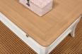 Table Basse rectangulaire Alexandre ralise en Chne de style Louis Philippe Longueur 85 cm  Ivoire