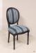 Chaise Simon ralise en Chne Massif de style Louis XVI Finition Bross Noir Us