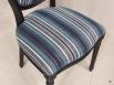 Chaise Simon ralise en Chne Massif de style Louis XVI Finition Bross Noir Us