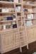 Bibliothque 2 corps 6 portes Alix, ralise en Chne Massif de style Directoire AVEC ECHELLE 