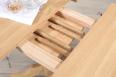 Table ronde pied central ralise en Chne Massif de style Louis Philippe DIAMETRE 120  Finition chne bross Naturel 