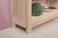 Bibliothque Collection Nature ralise en chne massif 4 tagres Finition Chne Brosse