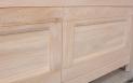 Meuble TV 2 portes Nahel, ralis en chne massif de style Contemporain 