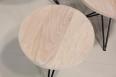 Ensemble de 3 petites tables basses en Chne et Fer SEULEMENT 1 DISPONIBLE (ce trio ne sera plus fabriqu)