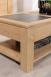 Table basse plateau cramique ralise en Chne Massif Ligne Contemporaine 