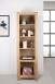 Bibliothque contemporaine Adriana ralise en chne 3 tagres et 1 porte dans le bas